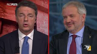 Scontro tra Renzi e Borghi della Lega: &quot;Salvini si metteva le magliette di Putin&quot;, &quot;Tu prendevi ...