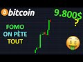 BITCOIN 9.800$ FOMO ÉNORME OU PIÈGE !? btc analyse technique crypto monnaie