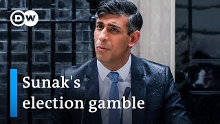 Britain&#39;s Prime Minister Sunak calls surprise general election | DW News
