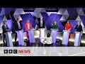 UK election debate sees political parties clash over tax and immigration | BBC News