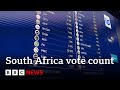 COUNT LIMITED - South Africa election count continues in closest election for 30 years | BBC News