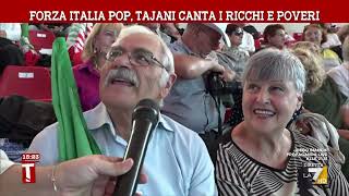 Forza Italia pop, Tajani canta i Ricchi e Poveri