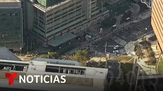 EN VIVO: Manifestantes protestan contra la guerra en Gaza a un año de los ataques de Hamas a Israel