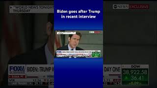Biden says Trump wants to be a dictator on ‘day one’ in fiery interview #shorts