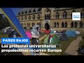 Más de 30 detenidos en Ámsterdam mientras las protestas universitarias propalestinas recorren Europa