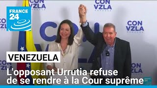 SUPREME ORD 10P Venezuela : le candidat de l&#39;opposition refuse la convocation de la Cour suprême • FRANCE 24