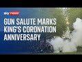 BREAKING: One-year anniversary of King's coronation marked with 41-gun salute