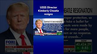 Trump reacts to Cheatle resignation: I ended up having to take a bullet for democracy #shorts