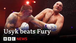 BEATS Usyk beats Fury to become undisputed heavyweight champion of the world | BBC News