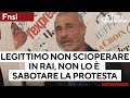 Di Trapani (FNSI): “Legittimo non scioperare in Rai, non lo è sabotare la protesta”