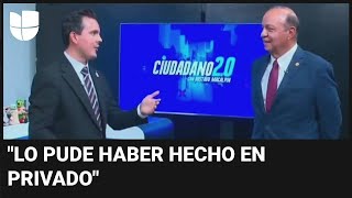 Director de canal responde a críticas tras despedir a un presentador de televisión en vivo