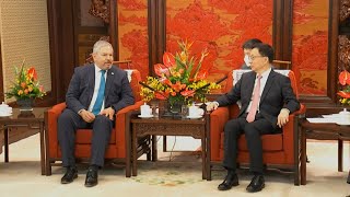 El vicepresidente chino se reúne con ministro de AAEE de Honduras en Pekín