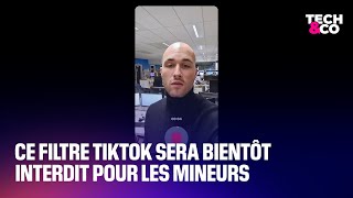 Ce filtre de beauté Tiktok sera bientôt interdit pour les mineurs