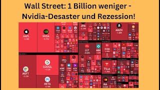 DOW JONES INDUSTRIAL AVERAGE Wall Street: 1 Billion weniger - Nvidia-Desaster und Rezession! Videoausblick