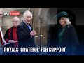 King and Queen 'very grateful' for support after 'challenges' of last 12 months