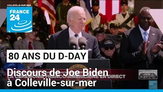 JOE 80 ans du D-Day : &quot;l&#39;histoire nous a appris que la liberté a un prix&quot;, affirme Joe Biden