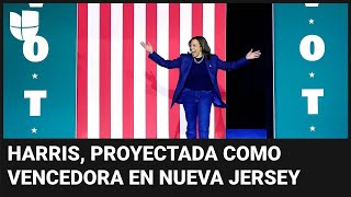 Kamala Harris se proyecta como ganadora en Nueva Jersey