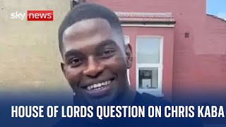 KABA HOLDING AG ORD Watch live: Former Met commissioner asks question in the House of Lords over Chris Kaba