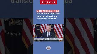 S&U PLC [CBOE] Biden felicita a Trump por su triunfo electoral: esto fue lo que dijo