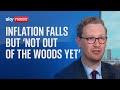 Inflation: 'Not out of the woods yet', Labour reacts to fall