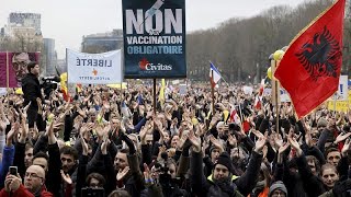 Clashes in Brussels as thousands protest at COVID health pass and restrictions