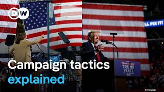 How are the US presidential candidates tailoring their messages for specific target groups?| DW News