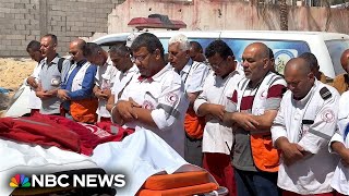Gaza paramedics killed in Israeli attack on Red Crescent ambulance