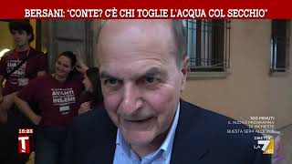 Bersani: “Conte, c’è chi toglie l’acqua con il secchio”