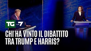 Chi ha vinto il dibattito tra Trump e Harris?