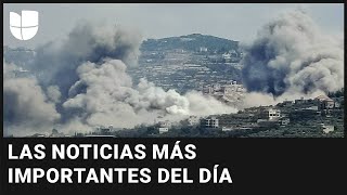 Cientos de muertos por bombardeos israelíes en Líbano: las noticias más importantes en cinco minutos