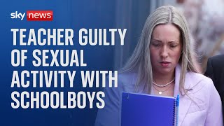 Teacher found guilty of sexual activity with two schoolboys