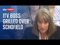 ITV ORD 10P - ITV boss grilled over Phillip Schofield affair