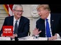 Donald Trump gets Apple boss's surname wrong - BBC News