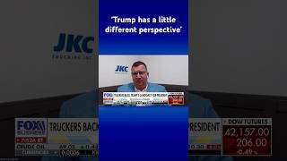 Truckers are concerned of Harris&#39; &#39;impact,&#39; back Trump for president #shorts