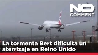 NO COMMENT: Un piloto da la vuelta en un aeropuerto británico en plena tormenta