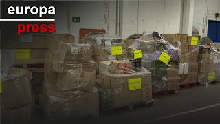 600 palés de ayuda humanitaria esperan en Cantabria ser reclamados por Valencia