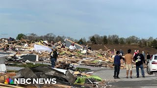 Footage shows devastation of tornado aftermath around Omaha