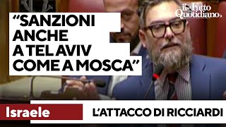 Ricciardi (M5s): &quot;Sanzioni anche a Tel Aviv. Israele democrazia? Anche chi fece l&#39;olocausto lo era&quot;