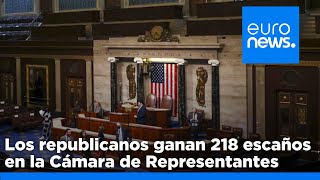 Los republicanos ganan 218 escaños en la Cámara de Representantes lo que da a Donald Trump el c…