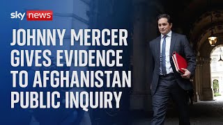 MERCER INTERNATIONAL INC. Afghanistan Inquiry live: Minister for Veterans&#39; Affairs Johnny Mercer gives evidence