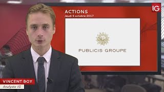 PUBLICIS GROUPE SA Bourse - Action Publicis, spéculation de rachat - IG 05.10.2017