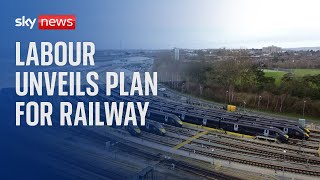 Shadow transport secretary Louise Haigh delivers speech on Labour’s plan for railways