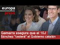 Gamarra asegura que el 10J "Sánchez volverá a engañarnos" y "cederá" el Gobierno de Cataluña