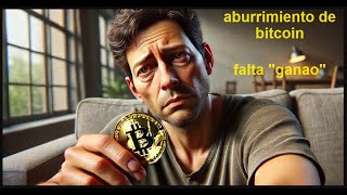 BITCOIN Aburrimiento apatía indecisión👉 #Bitcoin es un esquema ponzi👉 un scam que depende de nuevas entradas