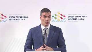 Comparecencia de Pedro Sánchez junto al primer ministro de Portugal