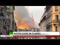 Watch Notre Dame spire collapse