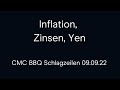 Inflation, Zinsen, Yen (CMC BBQ Schlagzeilen 09.09.22)