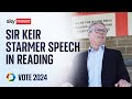 Sir Keir Starmer delivers speech in Berkshire