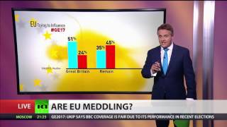 YOUGOV ORD 0.2P 51% of Brits think EU's meddling in #GE2017 - YouGov