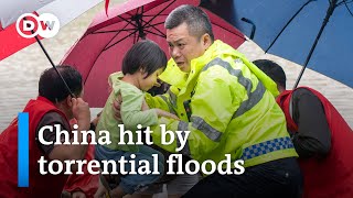 How China&#39;s government is tackling &#39;once in a century&#39; rainfall | DW News